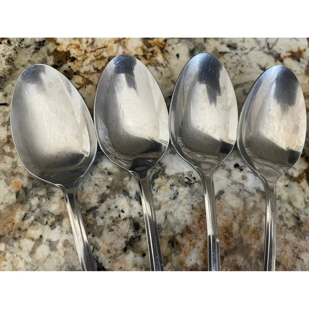 Lot of 9 Supreme Cutlery By Towel Serving Spoon  Stainless Japan